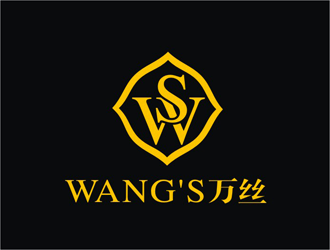 王文彬的WANG'S 萬絲婚紗禮服定制工作室logologo設(shè)計(jì)