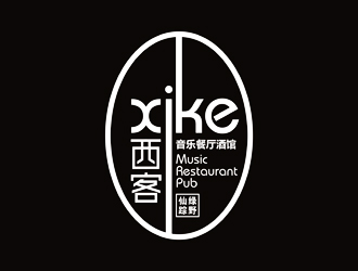 譚家強的綠野仙蹤。西客音樂餐廳酒館logo設(shè)計