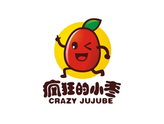 曾翼的瘋狂的小棗食品卡通設計logo設計