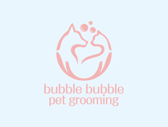 何嘉健的bubble bubble pet groominglogo設(shè)計