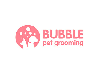 吳曉偉的bubble bubble pet groominglogo設(shè)計