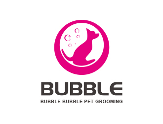 朱紅娟的bubble bubble pet groominglogo設(shè)計(jì)