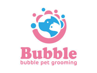 向正軍的bubble bubble pet groominglogo設(shè)計