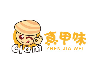 黃安悅的真甲味可愛食品LOGOlogo設(shè)計(jì)