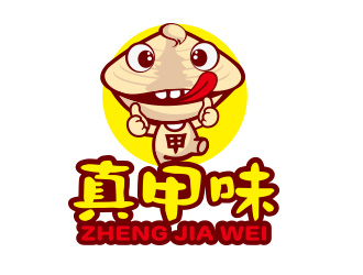 向正軍的真甲味可愛食品LOGOlogo設(shè)計(jì)