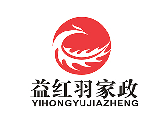 成都益紅羽家政logo設(shè)計(jì)