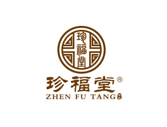 朱紅娟的珍福堂電視欄目標志logo設計