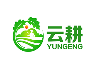 潘樂的云耕農(nóng)場農(nóng)業(yè)負(fù)空間logologo設(shè)計(jì)