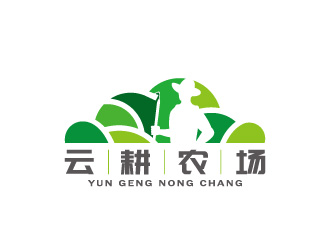 周金進的云耕農場農業(yè)負空間logologo設計