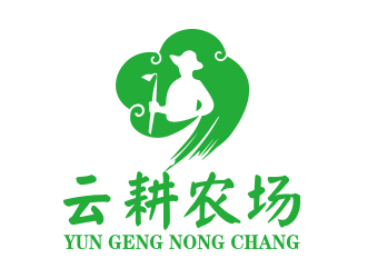 向正軍的云耕農(nóng)場農(nóng)業(yè)負空間logologo設計