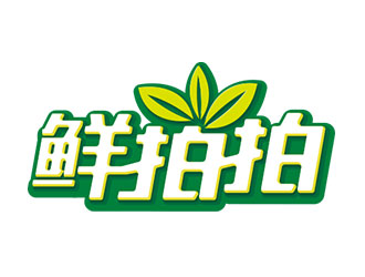 鐘炬的鮮拍拍生鮮網(wǎng)購平臺(tái)標(biāo)志logo設(shè)計(jì)