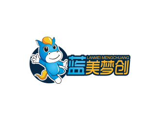 黃安悅的藍美夢創(chuàng)兒童教育卡通logologo設計