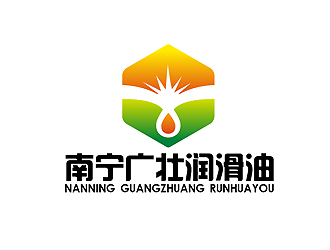 秦曉東的潤滑油綠色負空間logo圖標logo設計