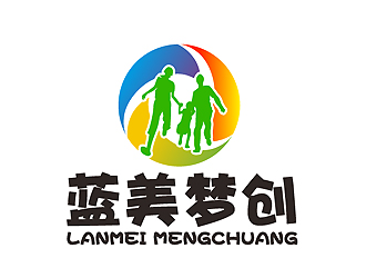 秦曉東的藍美夢創(chuàng)兒童教育卡通logologo設計