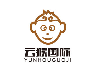 朱紅娟的云猴國際貿易祥云美猴王logologo設計