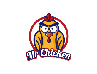 張俊的Mr Chicken炸雞商標(biāo)logo設(shè)計