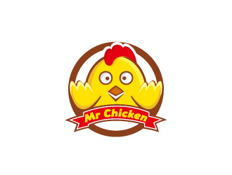 周金進(jìn)的Mr Chicken炸雞商標(biāo)logo設(shè)計