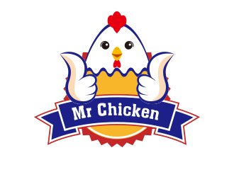 孫金澤的Mr Chicken炸雞商標(biāo)logo設(shè)計