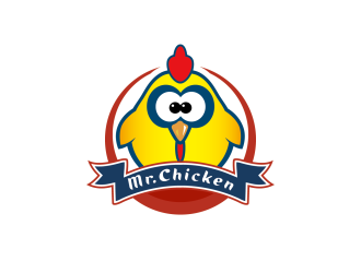 安冬的Mr Chicken炸雞商標(biāo)logo設(shè)計