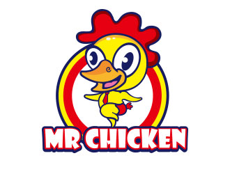 向正軍的Mr Chicken炸雞商標(biāo)logo設(shè)計