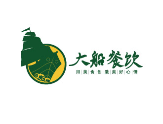 劉業(yè)偉的大船餐飲（公司名稱：寧波大船餐飲管理有限公司）logo設(shè)計