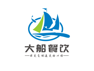 姜彥海的大船餐飲（公司名稱：寧波大船餐飲管理有限公司）logo設(shè)計(jì)