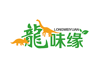 秦曉東的龍味緣特色食品商標logo設計