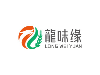 周金進的龍味緣特色食品商標logo設計