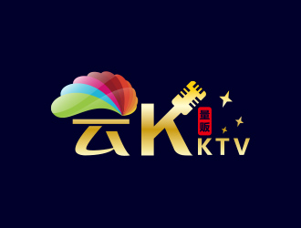 黃安悅的云K量販KTVlogo設(shè)計