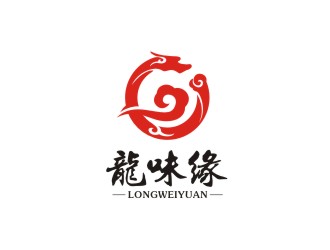 曾翼的龍味緣特色食品商標logo設計