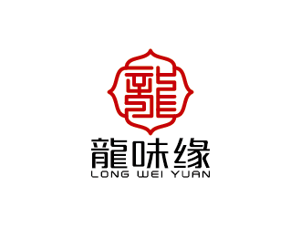 王濤的龍味緣特色食品商標logo設計