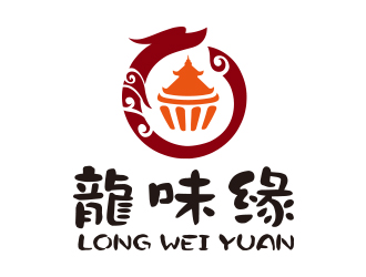 向正軍的龍味緣特色食品商標logo設計