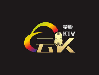 何嘉健的云K量販KTVlogo設計