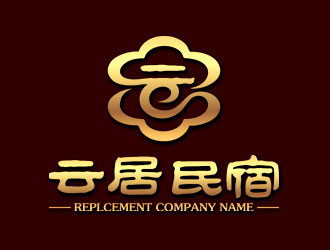 鐘炬的云居民宿Logo設(shè)計logo設(shè)計