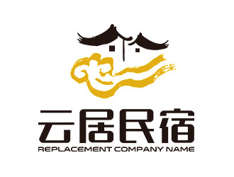 鐘炬的云居民宿Logo設(shè)計(jì)logo設(shè)計(jì)