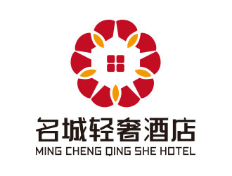 向正軍的名城輕奢酒店logo設(shè)計