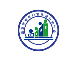 朱兵的南京市建筑門(mén)窗幕墻行業(yè)協(xié)會(huì)logo設(shè)計(jì)