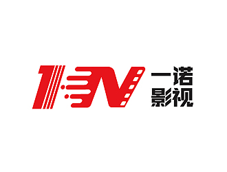 秦曉東的一諾影視公司正負極logologo設計