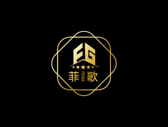 連杰的菲歌主題酒店 中文字體logo設(shè)計(jì)