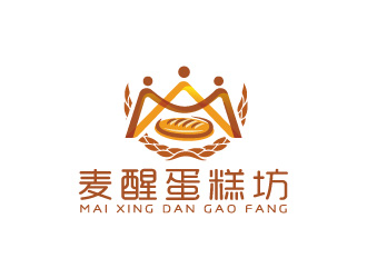 周金進的麥醒蛋糕坊logo設(shè)計