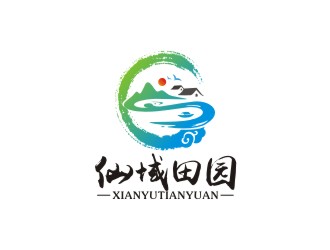 曾翼的仙域田園山水畫(huà)logologo設(shè)計(jì)