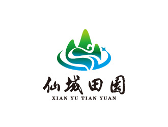 周金進(jìn)的仙域田園山水畫(huà)logologo設(shè)計(jì)