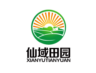 余亮亮的仙域田園山水畫(huà)logologo設(shè)計(jì)