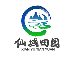 潘樂(lè)的仙域田園山水畫(huà)logologo設(shè)計(jì)