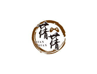 朱紅娟的蒨蒨logo設(shè)計