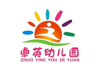 盛銘的卓英幼兒園logo設計