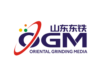 譚家強的山東東鐵  ORIENTAL GRINDING MEDIAlogo設計