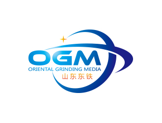 孫金澤的山東東鐵  ORIENTAL GRINDING MEDIAlogo設計