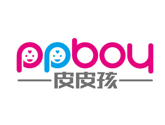 趙鵬的皮皮孩 ppb0y童鞋童裝商標(biāo)設(shè)計logo設(shè)計