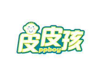 朱紅娟的皮皮孩 ppb0y童鞋童裝商標(biāo)設(shè)計logo設(shè)計